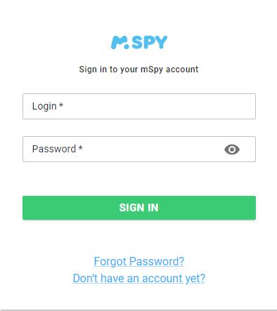 3 Log in with your registered username (email address) and password. . Mspy online login